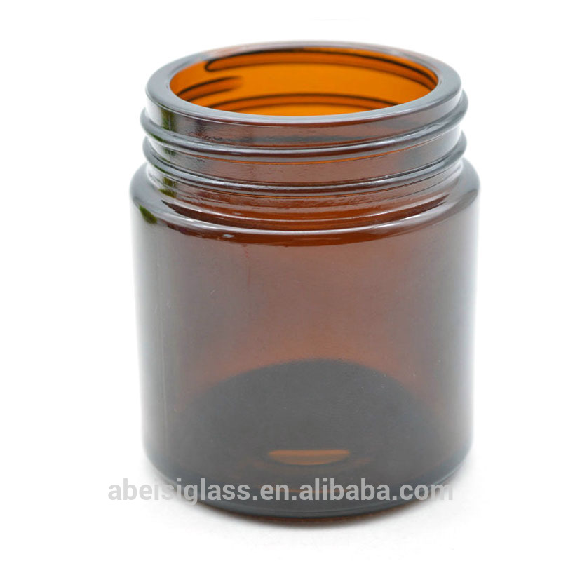 amber unique glass candle containers wholesale