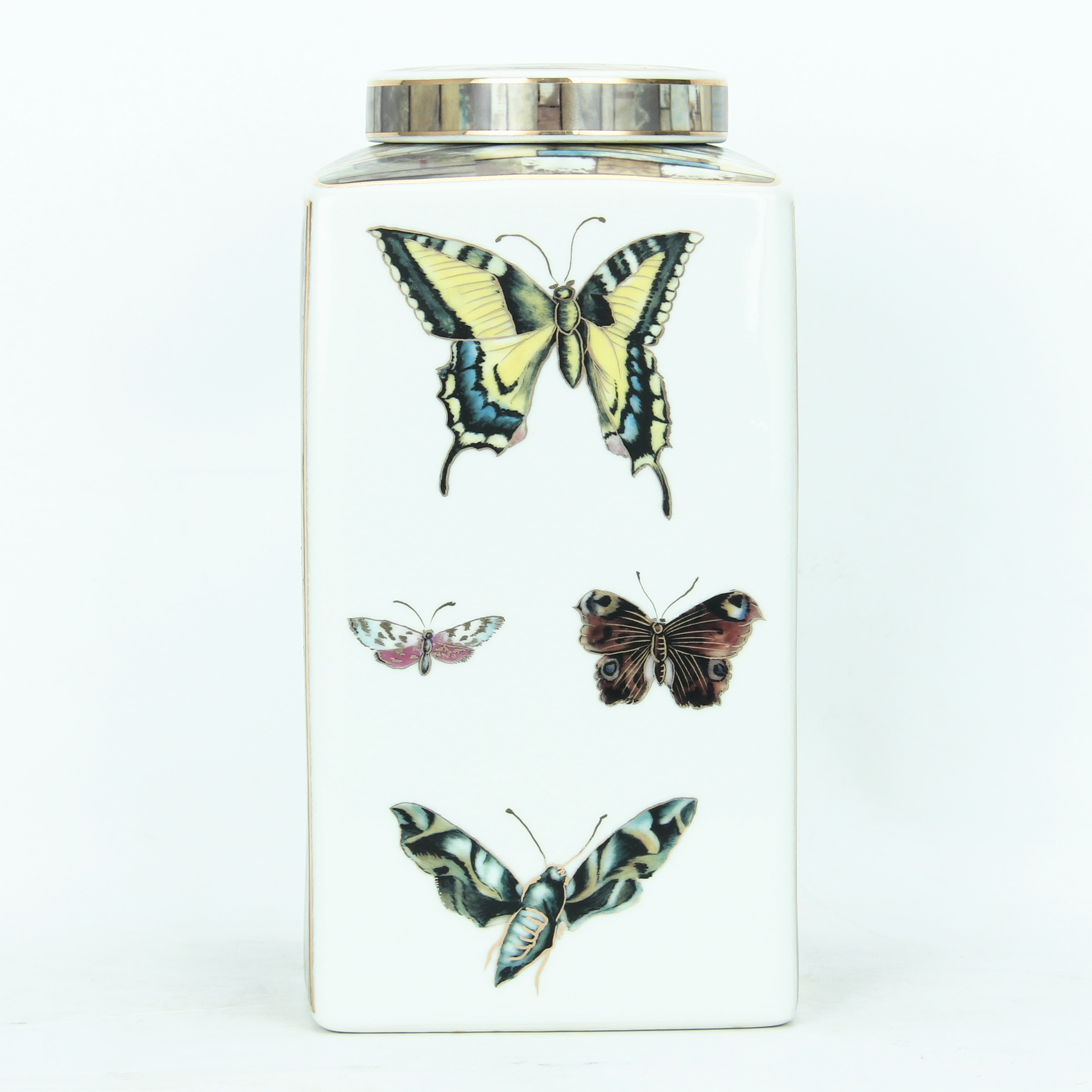 antique ceramics custom jar lids custom storage jar label white square jar sets butterflies home decor