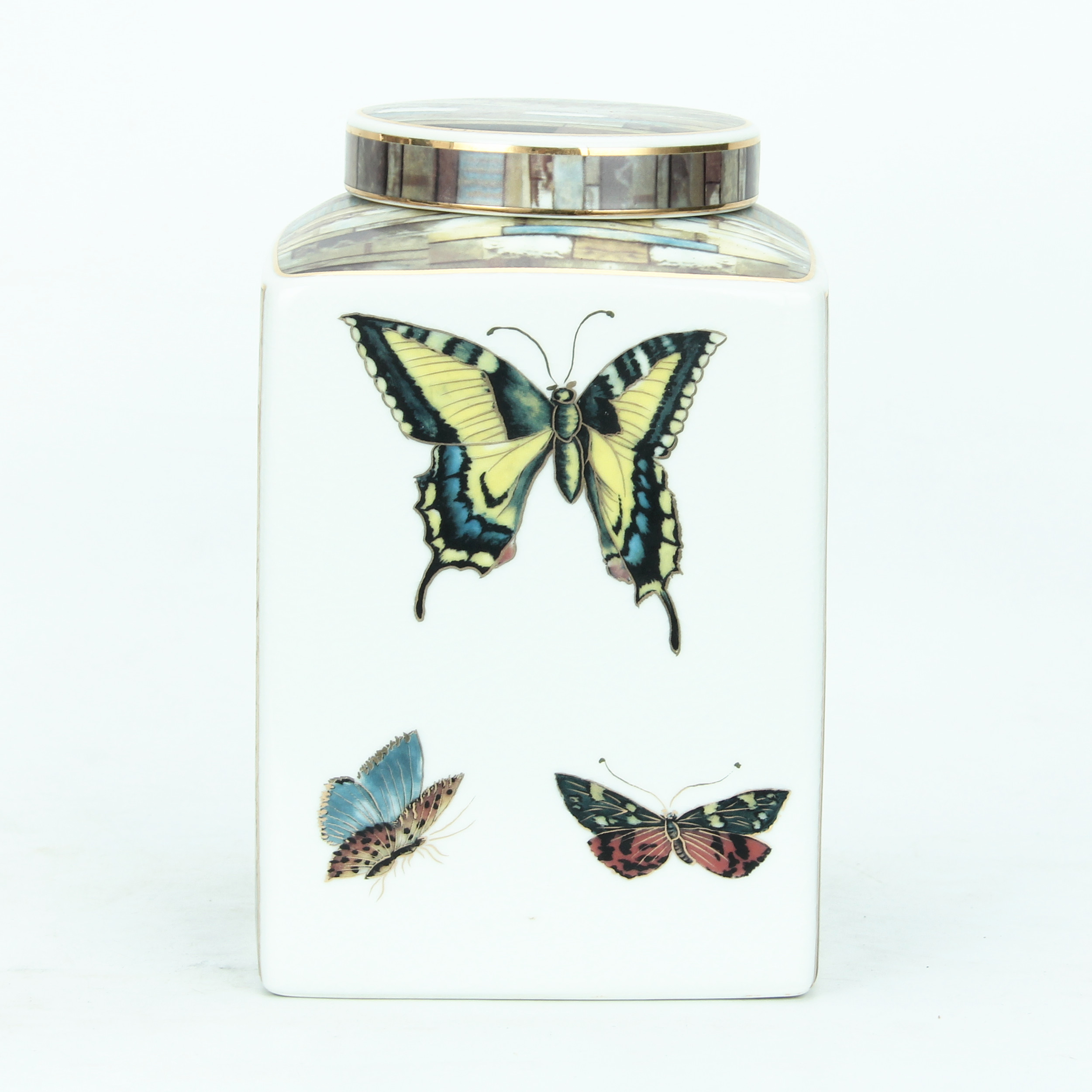 antique ceramics custom jar lids custom storage jar label white square jar sets butterflies home decor