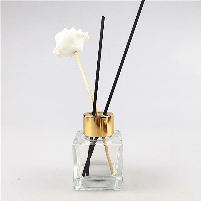 aroma reed diffuser decorative glass bottle with caps