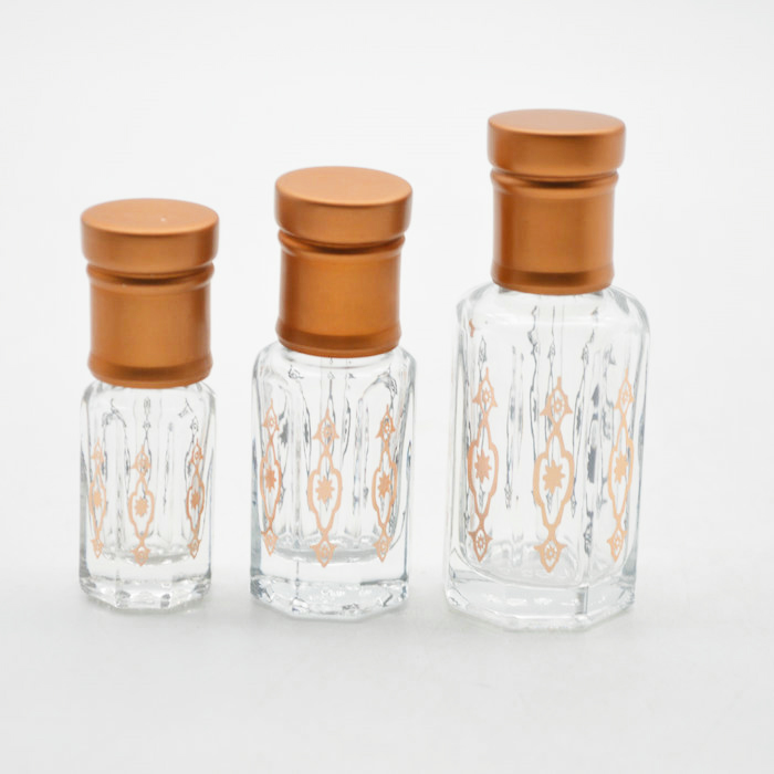 attar bottle 3ml 6ml 12ml hot stamping brown logo