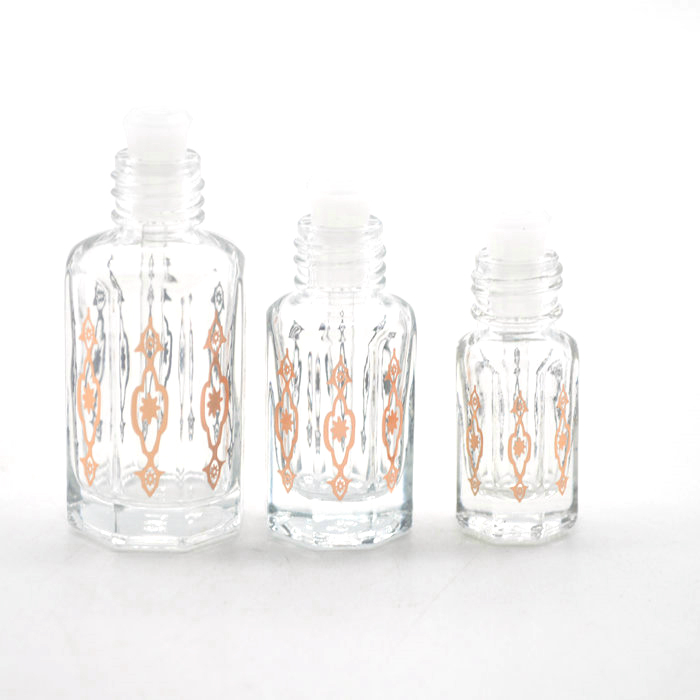 attar bottle 3ml 6ml 12ml hot stamping brown logo