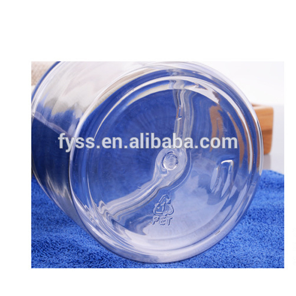 attractive manufacturer plastic cosmetic jar with metal lids printed