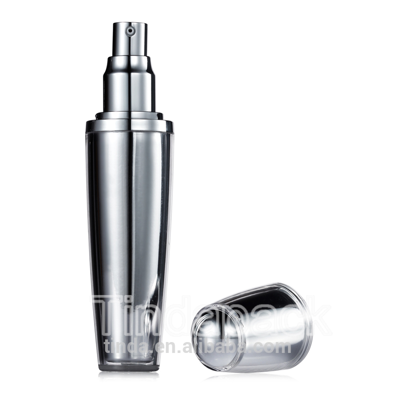 ball shape 30g 50g acrylic plastic facial cream empty jars for cosmetics packaging