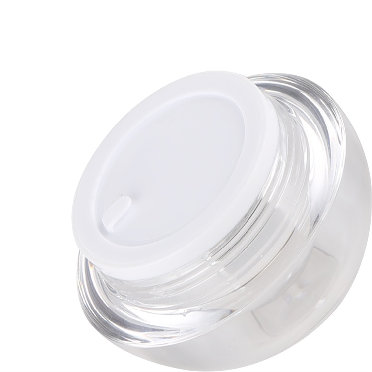 ball shape jar 15g 30g 50g silver acrylic makeup eye BB cream jar for personal care