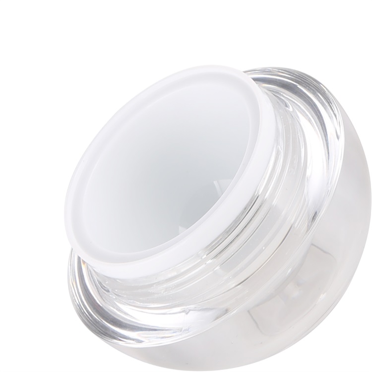 ball shape jar 15g 30g 50g silver acrylic makeup eye BB cream jar for personal care