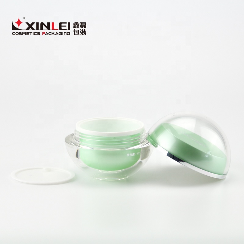 ball shape luxury acrylic jar 15g for cream