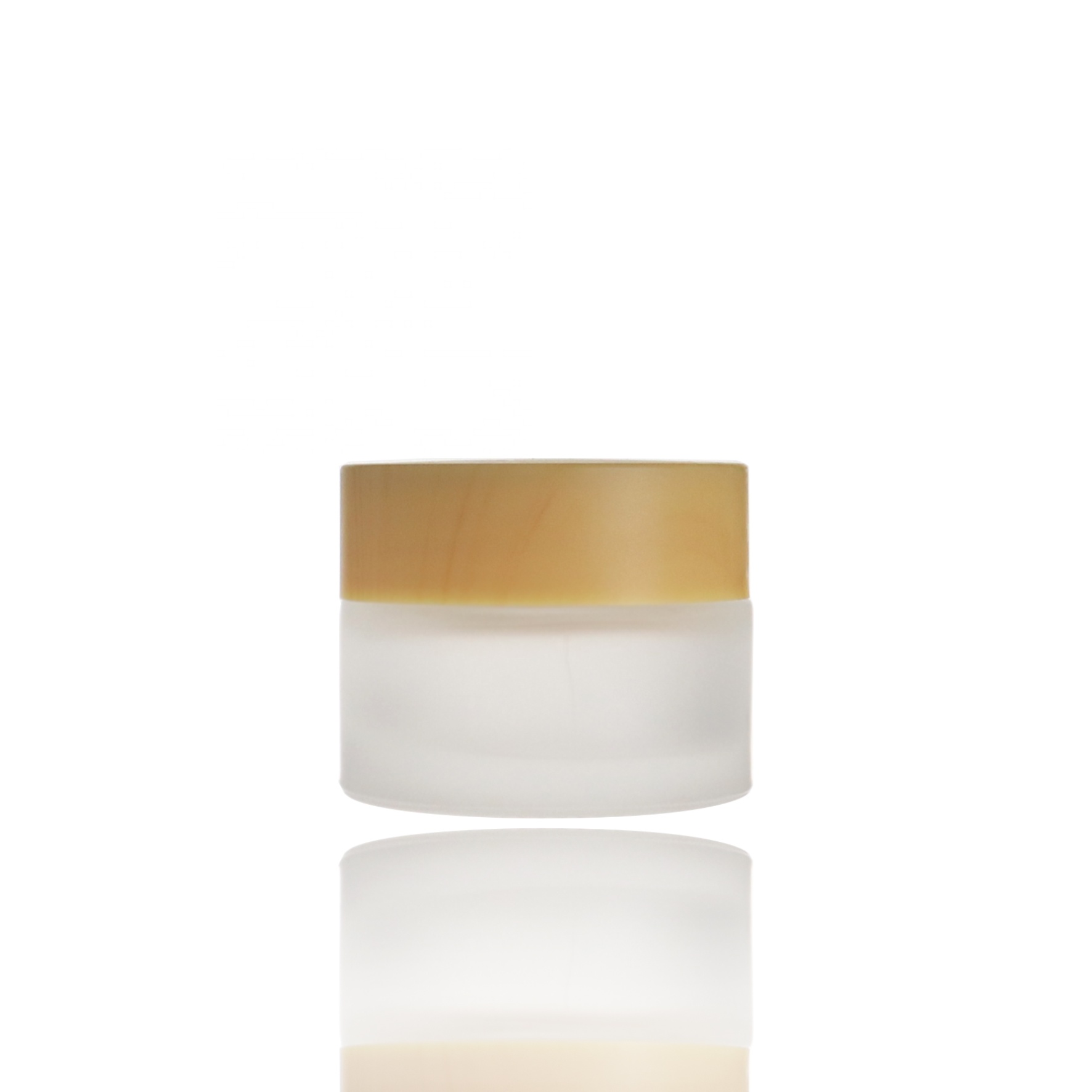 bamboo 20g glass frosted face cream cosmetic jar
