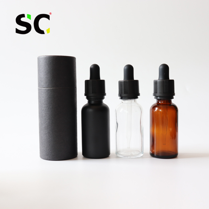 bamboo cap 30 ml essential beard oil bottle 1 oz 30ml tincture dropper bottle with measurement markings