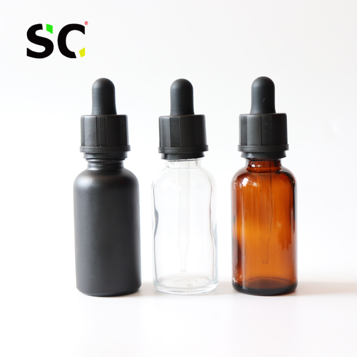 bamboo cap 30 ml essential beard oil bottle 1 oz 30ml tincture dropper bottle with measurement markings