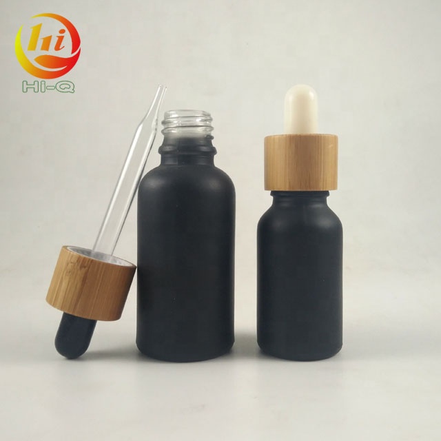 bamboo cap 30 ml essential beard oil bottle 1 oz 30ml tincture dropper bottle with measurement markings