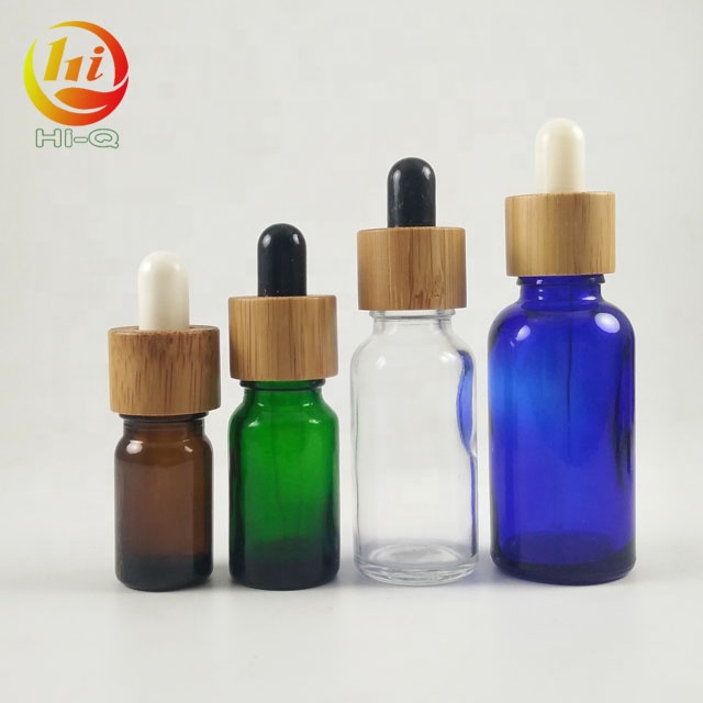 bamboo cap 30 ml essential beard oil bottle 1 oz 30ml tincture dropper bottle with measurement markings