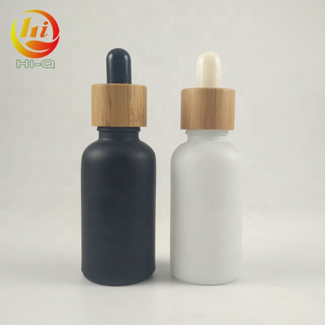 bamboo cap 30 ml essential beard oil bottle 1 oz 30ml tincture dropper bottle with measurement markings