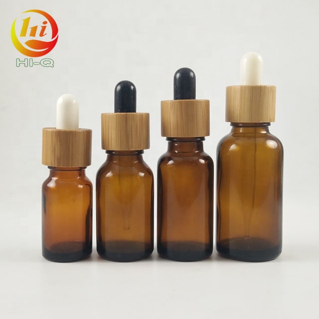 bamboo cap 30 ml essential beard oil bottle 1 oz 30ml tincture dropper bottle with measurement markings