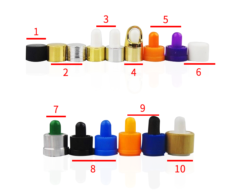 bamboo cap 30ml coloured clear pink red black blue purple glass bottle 30ml custom bamboo dropper bottle