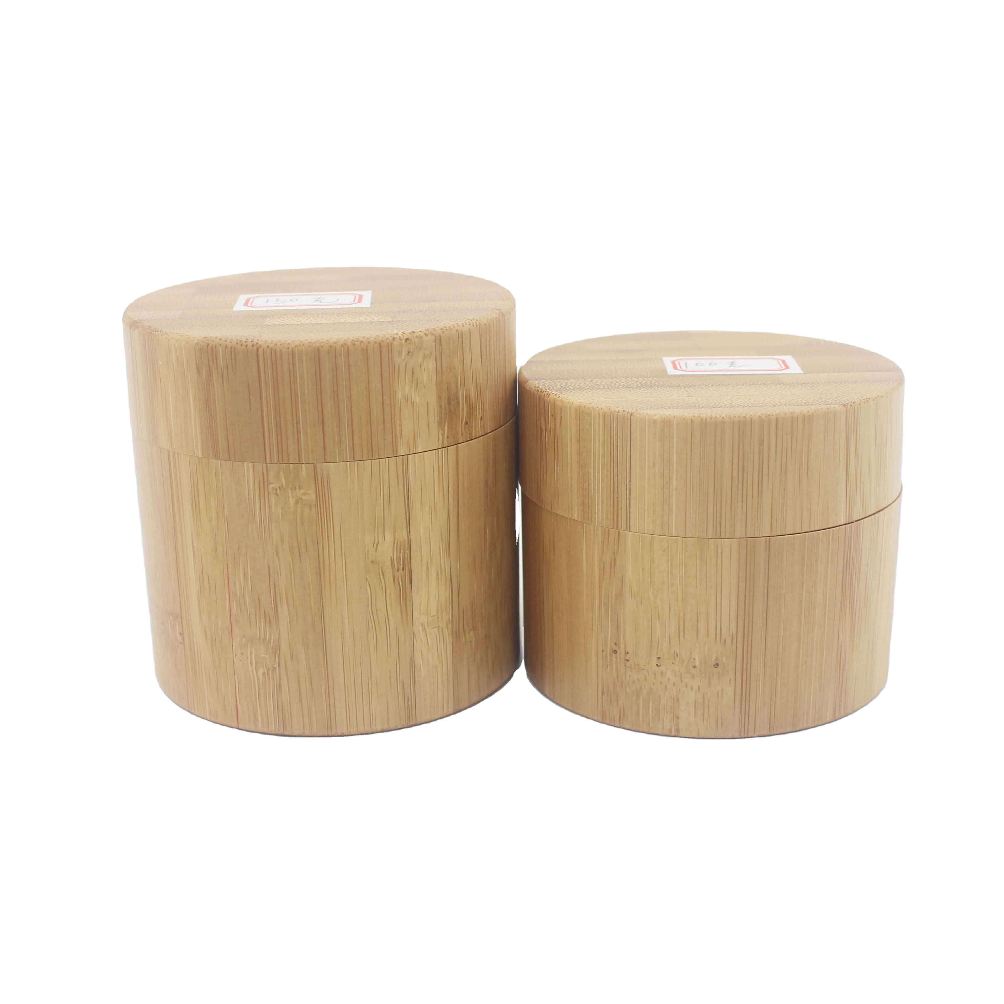 bamboo container jar cosmetic cream packaging wholesale pp cream jar 50g 100g BBJ-221