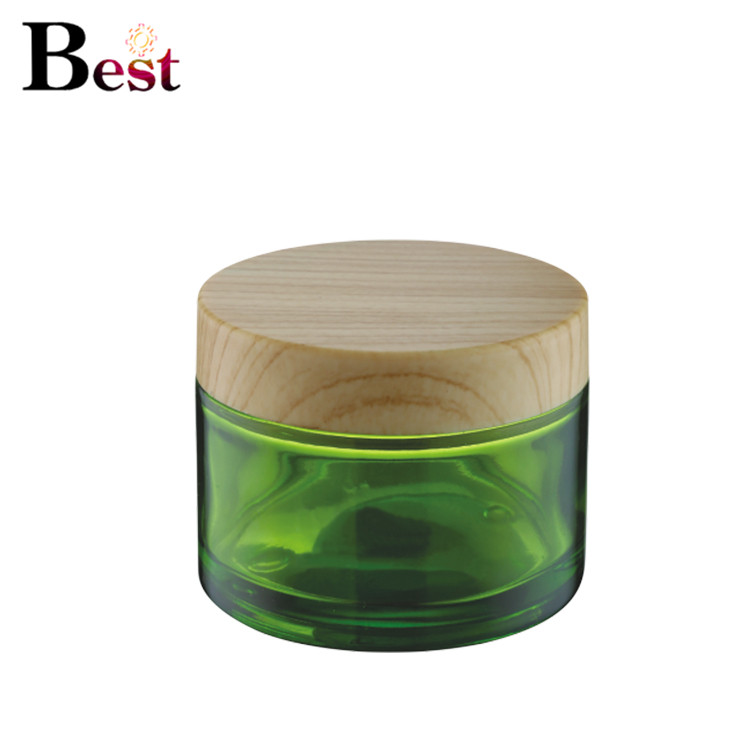 bamboo cosmetic packaging 50g 100g round cosmetic container candle jar bamboo jars