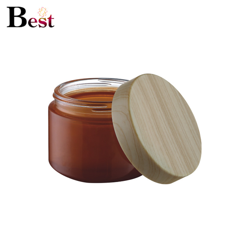 bamboo cosmetic packaging 50g 100g round cosmetic container candle jar bamboo jars