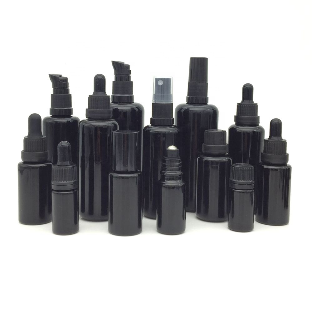 bamboo cosmetic packaging bamboo cap and pump ultraviolet glass bottle empty black cosmetic shampoo bottle and glass jars