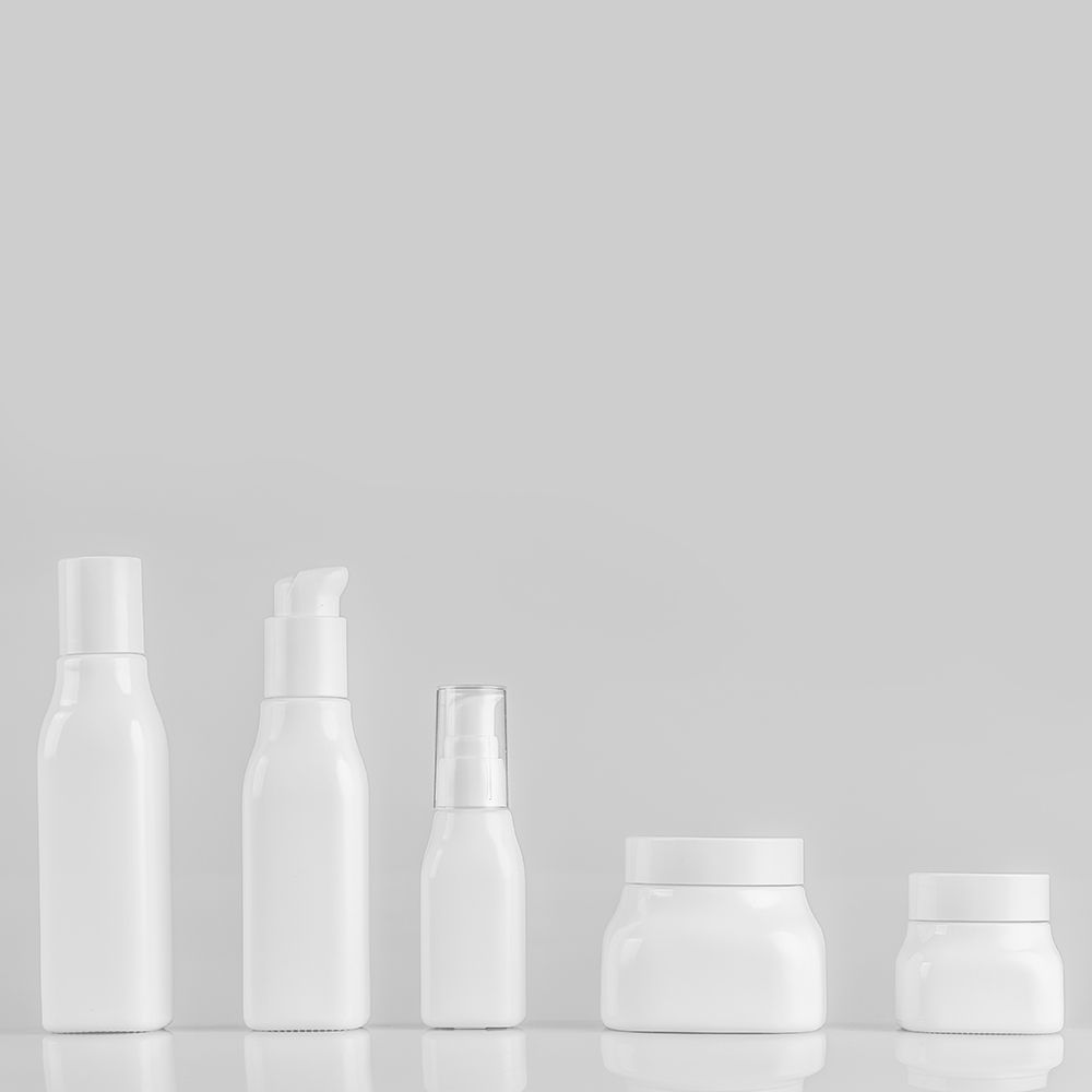 bamboo cosmetic packaging square glass bottles and jars opal glass bottles for cosmetic packing