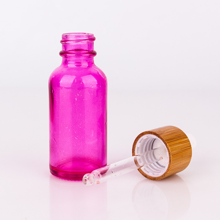 bamboo glass dropper bottle wholesale serum glass bottles skin care packing