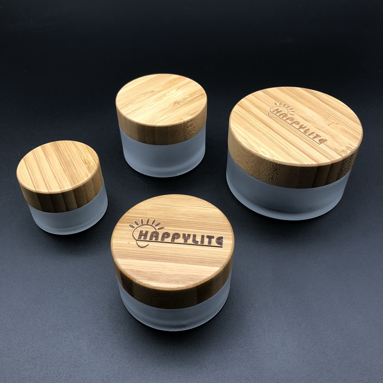 bamboo jar cosmetic container jar with 50g