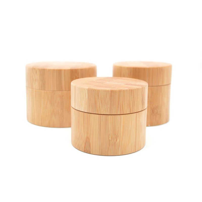 bamboo jars empty cream packaging 250ml double wall 250g bamboo jar wooden cosmetic container