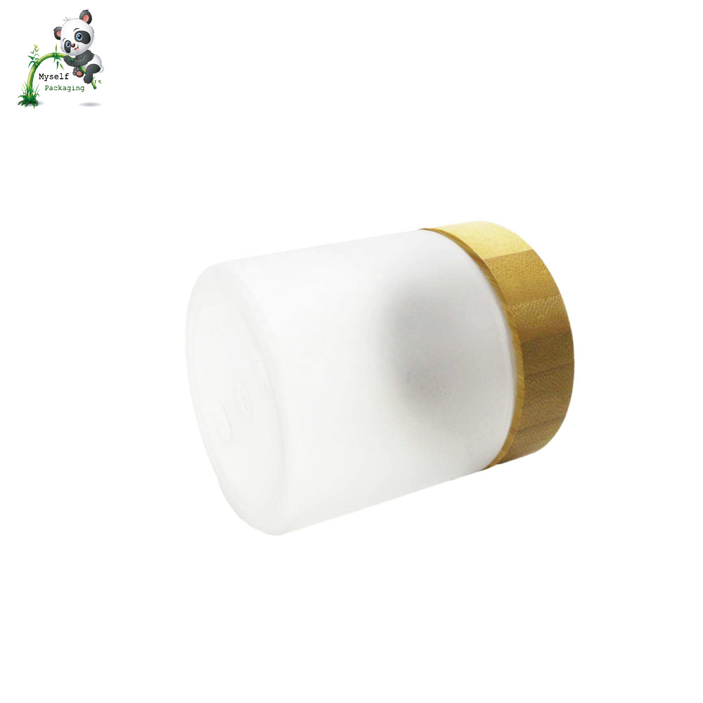 bamboo lid plastic jar 250ml empty round cosmetic container packagingBP-024T