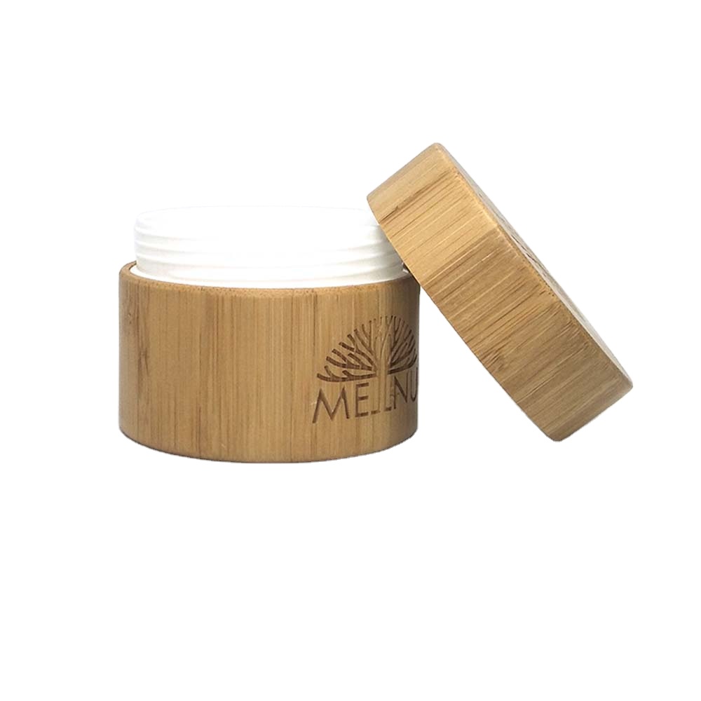 bamboo wooden cosmetic container packaging 5g 10g 15g 20g 30g 50g 100g 150g 200g 250g 300g bamboo cream jar with PP inner