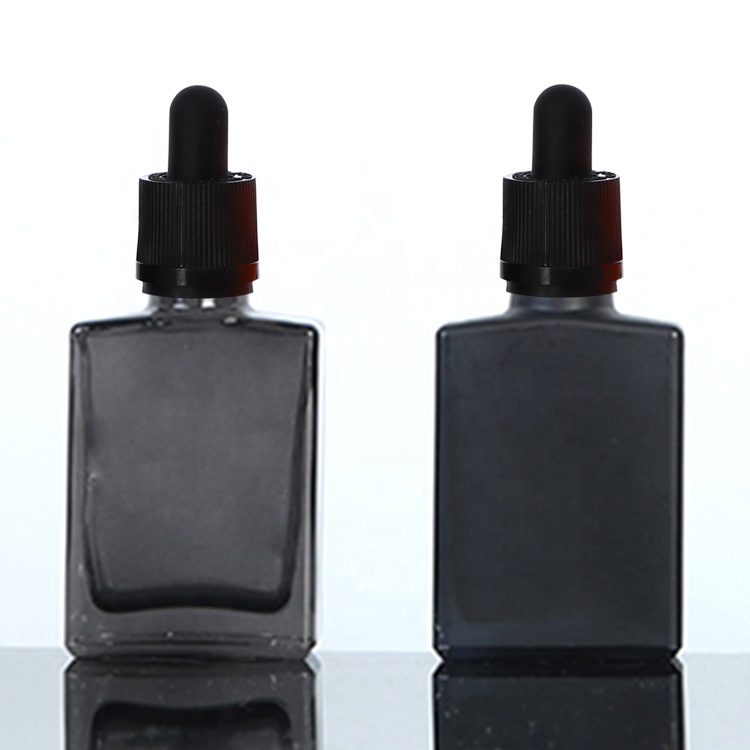 beard oil tincture liquid oil bottles rectangle glass 30ml bottles
