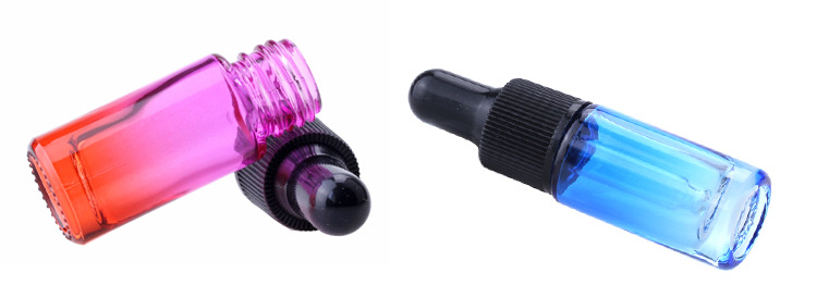 beautiful gradient 15ml 30ml glass dropper bottle vape liquid empty bottle