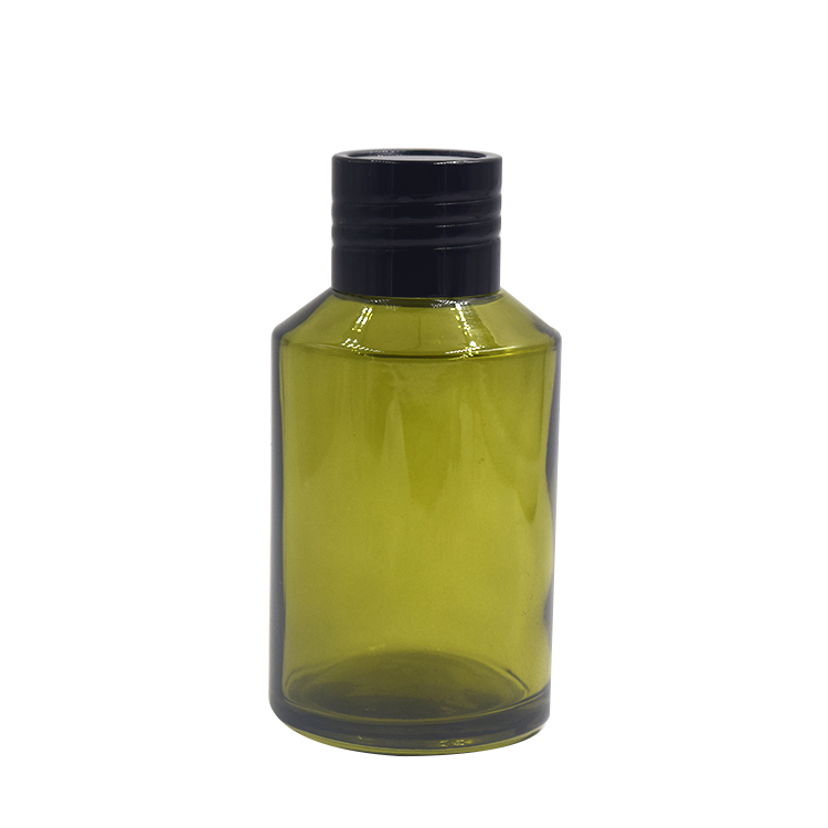 beautiful luxury 60ml 125lml 200ml 250ml large olive green special cosmetics containers packaging glass bottles for supplements
