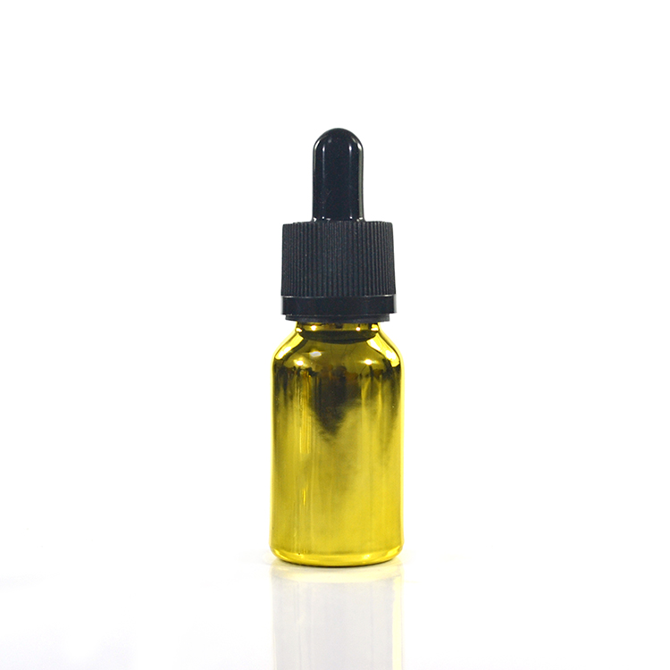 beautiful mini sample gold silver 5ml 10ml 15ml 20ml 30ml 50ml 60ml 100ml 120ml glass dropper bottle with dripper