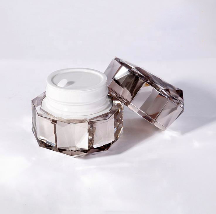 beauty care empty containers sample jars 5g 10g acrylic cosmetic gold cream jar 15g 30g 50g