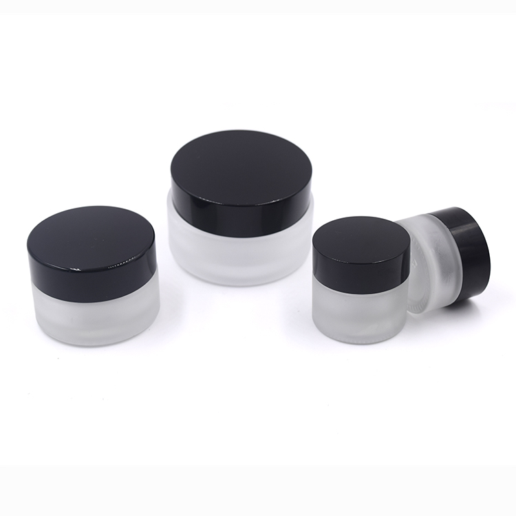 beauty cream packaging 15ml 20ml 30ml 50ml 100ml frosted cosmetic jar 1oz jar with lid