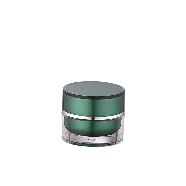 beauty products dark green acrylic straight round jar 5g 10g 15g 30g 1oz 50g 100g 150g 200g designer face eye cream jar