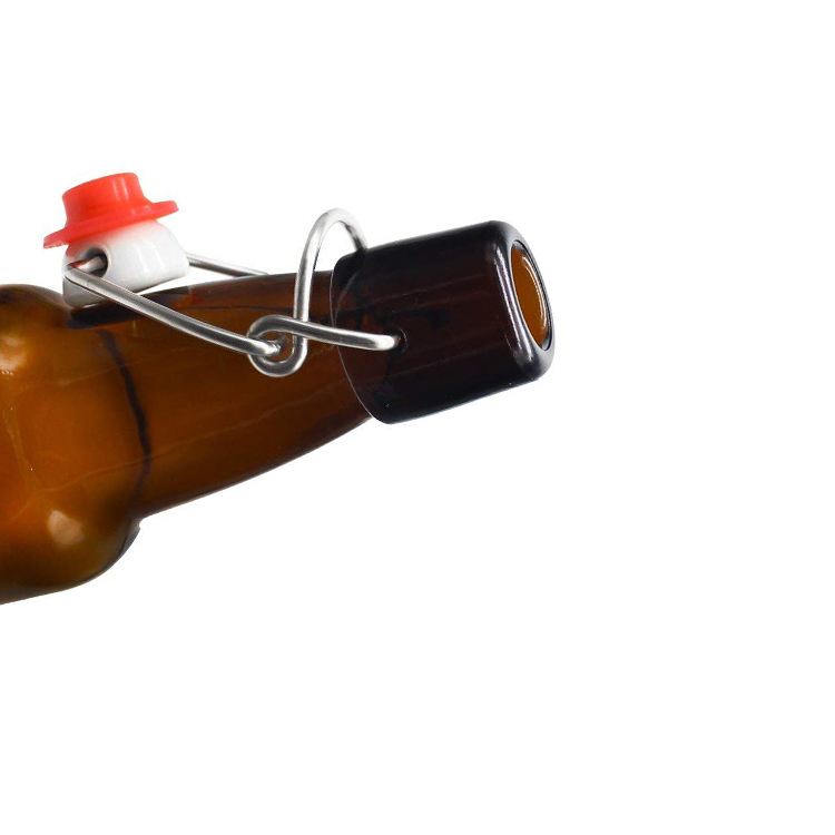 beer bottles 330ml 500ml amber glass for home brewing with flip caps