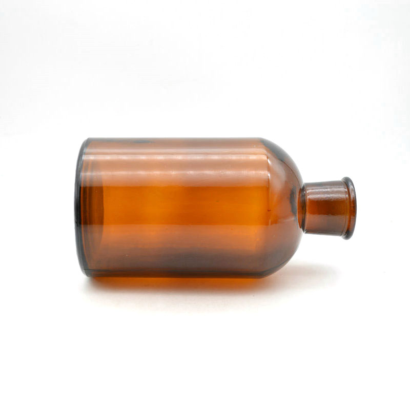 best glass reagent bottle 1000ml narrow mouth amber reagent bottle Small mouth brown reagent bottle