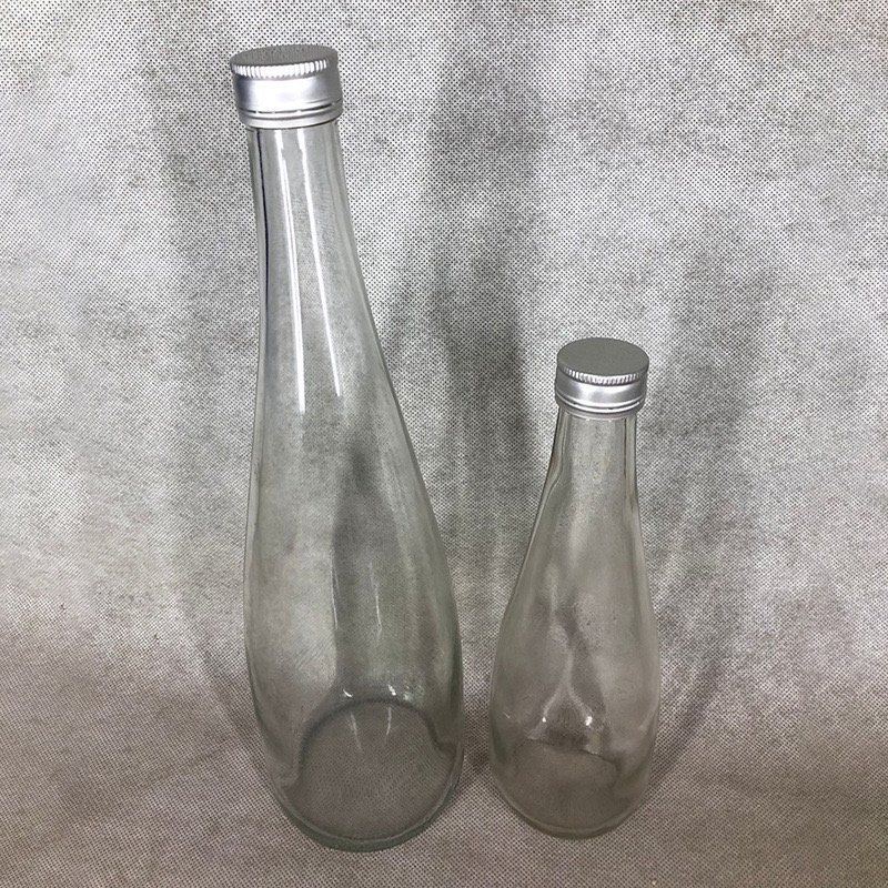 best sale wholesale 350m/500ml Mineral glass Water bottle Purified Glass water Bottle with Plastic cap