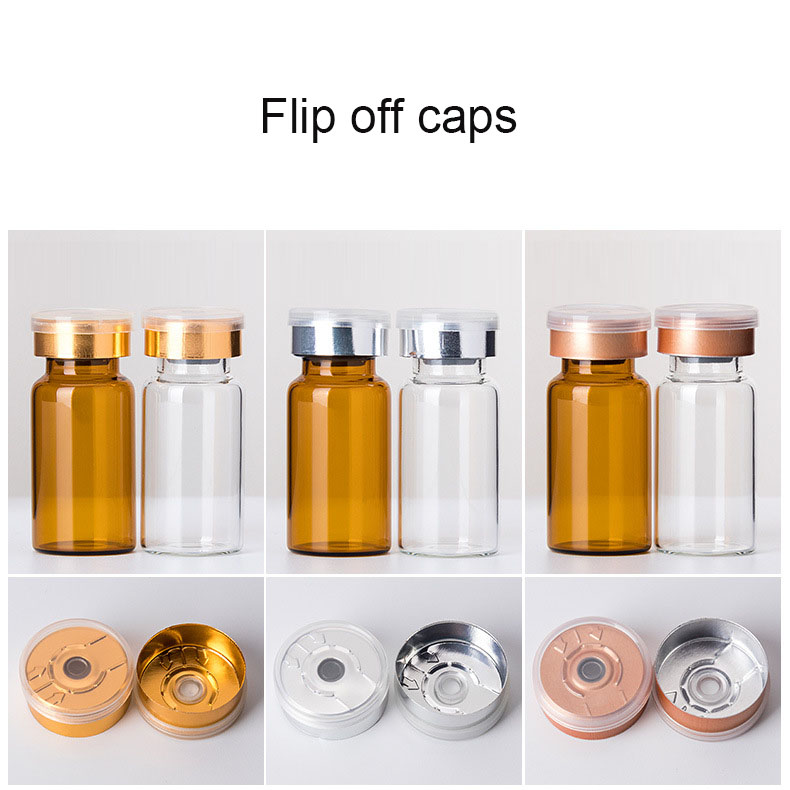 big discount wholesale amber and clear 10ml 22x50mm empty pharmaceutical sterile glass vials with lid