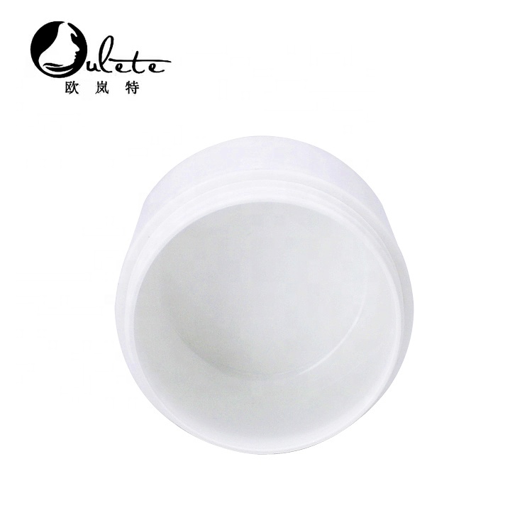 big size plastic white PP cosmetic cream container body cream jar with marble cover 250ml 380ml