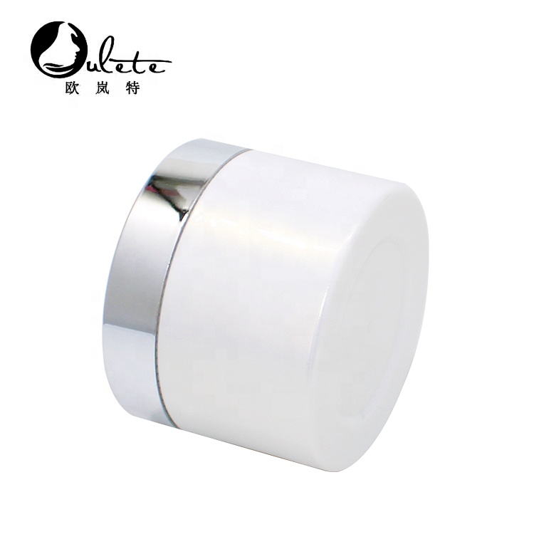 big size plastic white PP cosmetic cream container body cream jar with marble cover 250ml 380ml