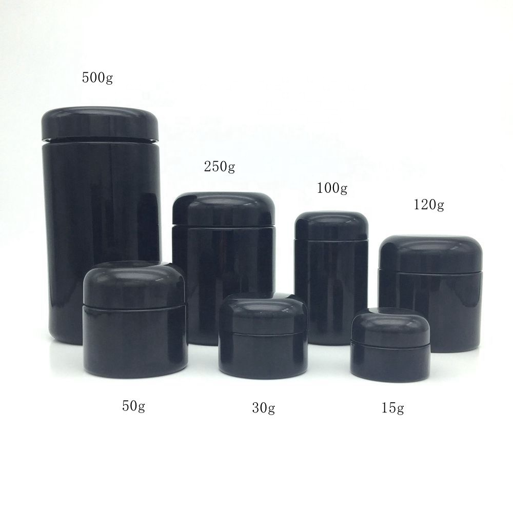 big wide mouth glass jar15ml 30ml 60ml 120ml 250ml violet cosmetic face cream jars 2 oz 4 oz 8 oz black glass jar