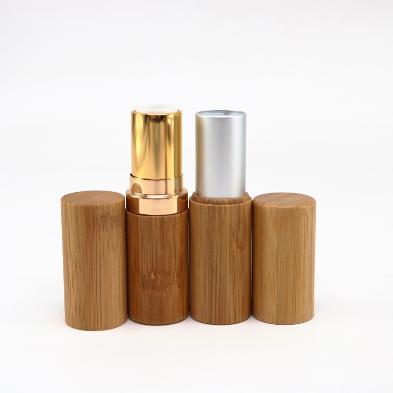 biodegradable 5g lipstick tube bamboo lip gloss tubes packaging containers lips balm