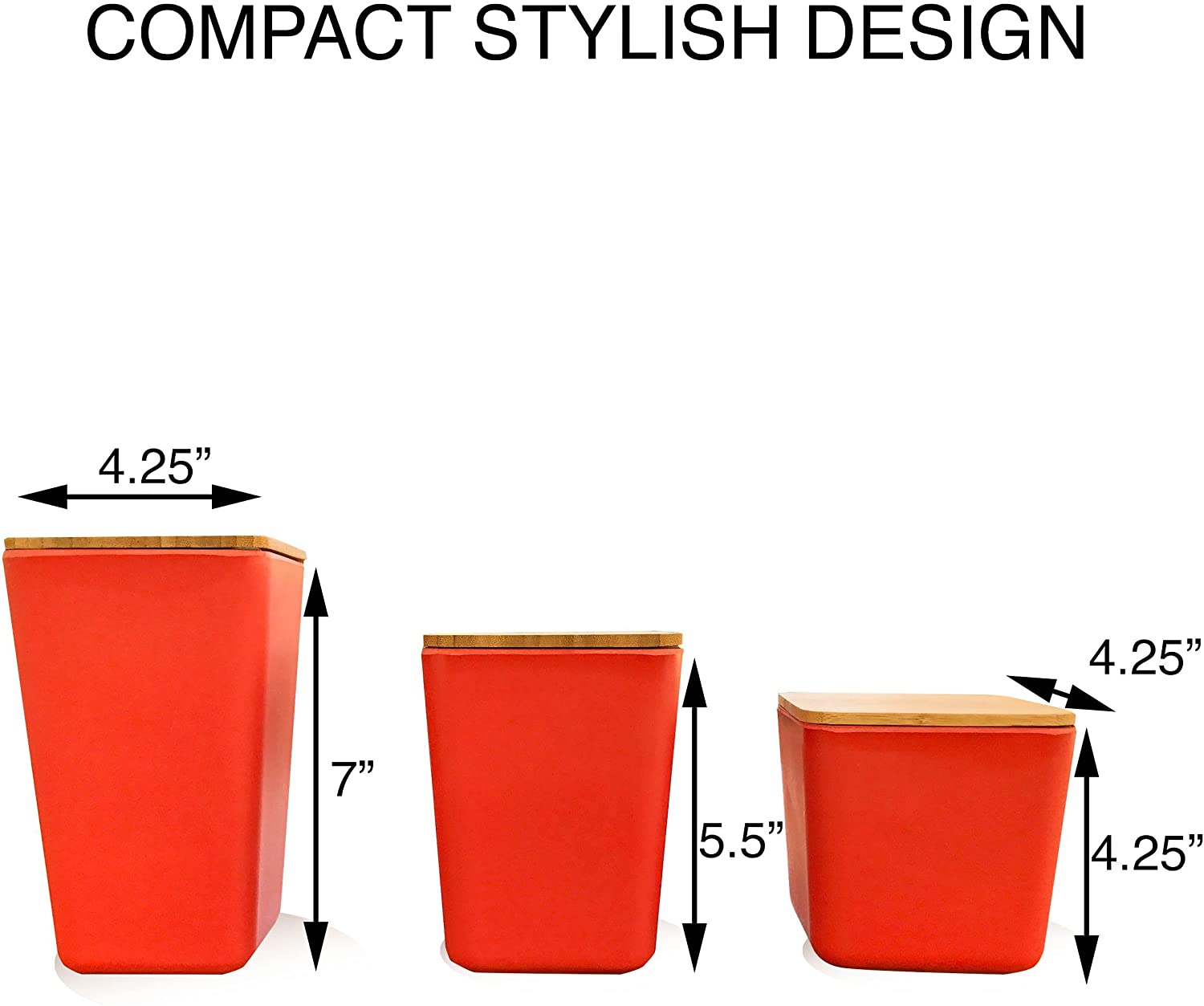 biodegradable disposable storage Bins bamboo fiber sugar canister container jar storage box