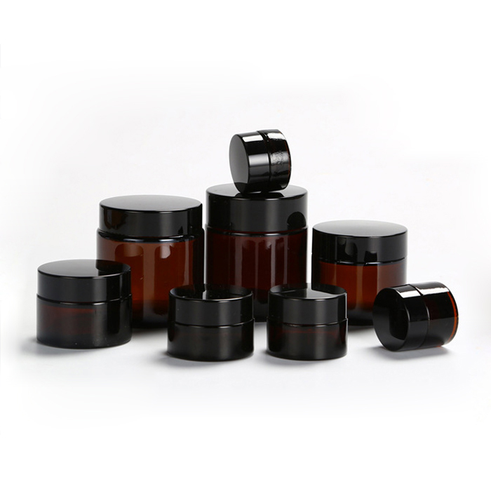 biodegradable glass cosmetic jar cap material and skin care use skin cream jar