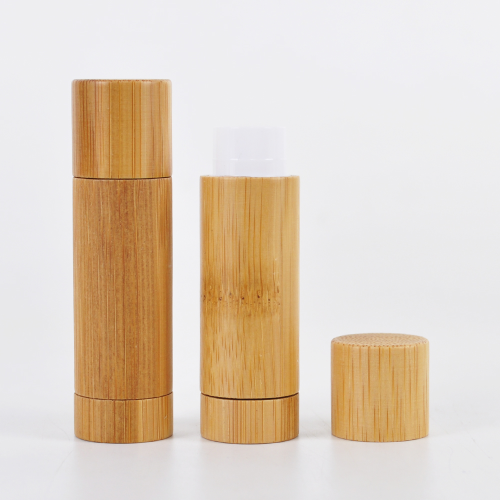 biodegradable lip balm containers eco friendly bamboo lup gloss container