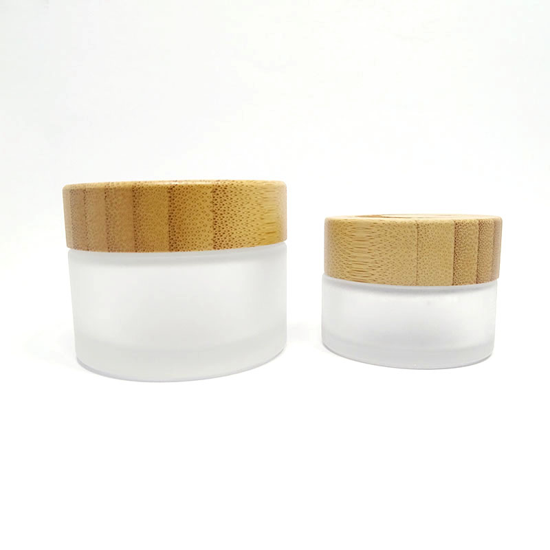 biodegradable wood cosmetic bamboo skincare packaging bottle and jar