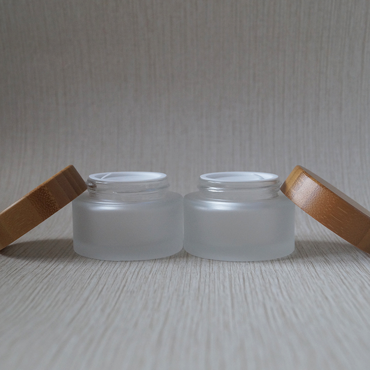 biodegradable wood cosmetic bamboo skincare packaging bottle and jar