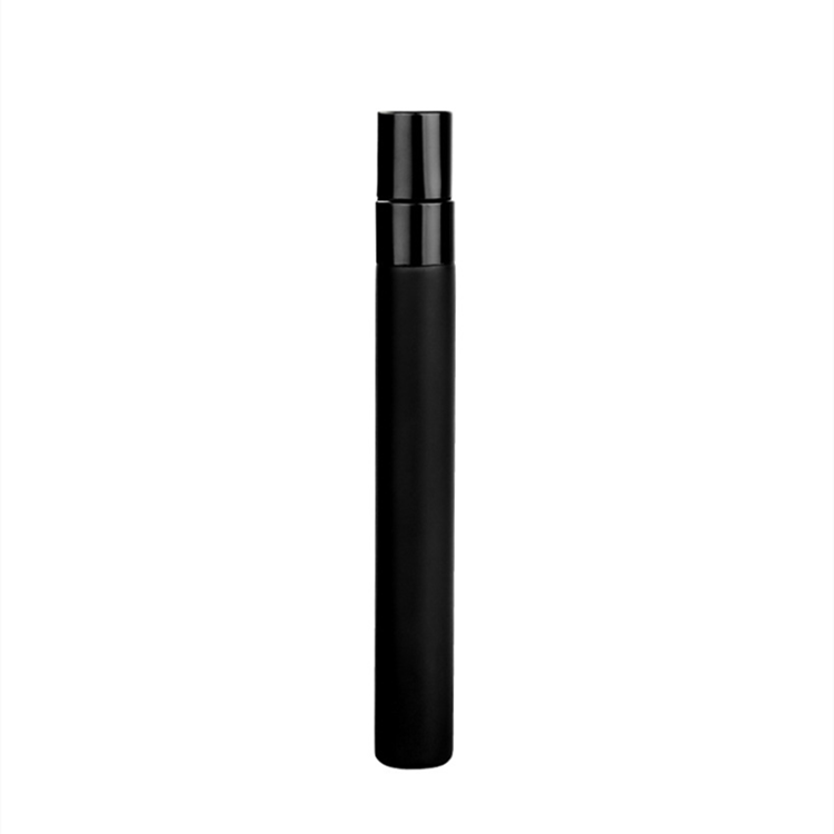 black 10ml Glass Vial frosted matte glass spray refillable perfume atomizer tube pen